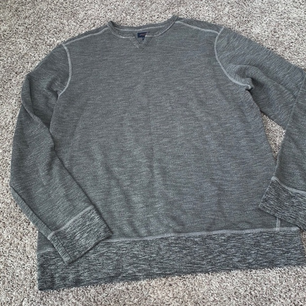 Good man brand sporting‎ good size XXL gray sweater pullover long sleeve